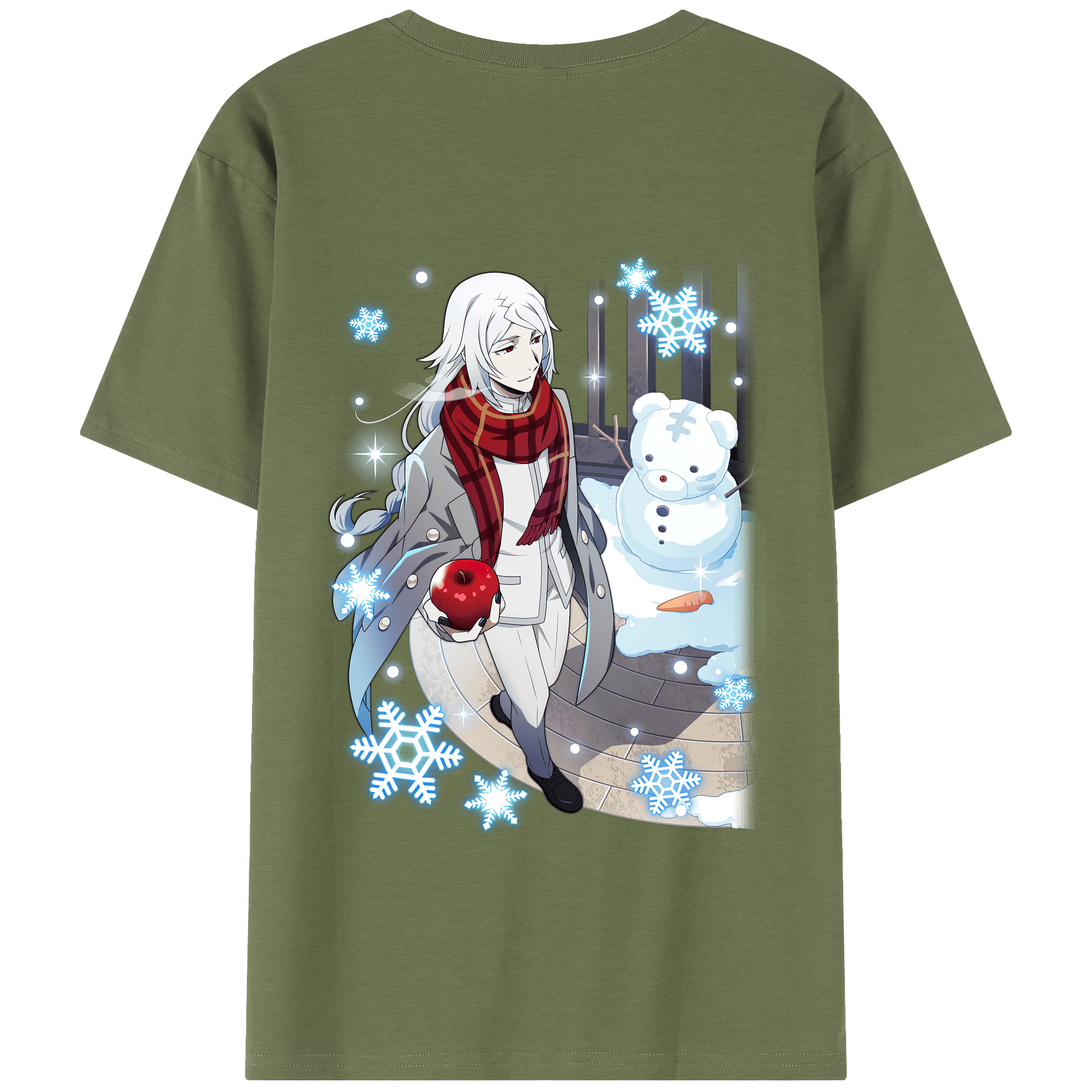 （画像用） 文豪ストレイドッグス Bungo Stray Dogs 綿100％半袖Tシャツ（背面プリント）